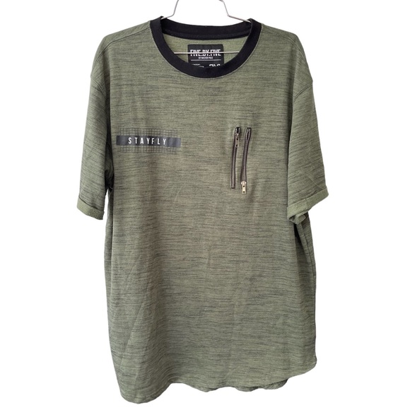 Five.By.Five Men’s Stay fly 2XL T Shirt Green - Picture 1 of 5